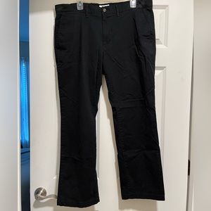 Men’s  black straight leg chinos
